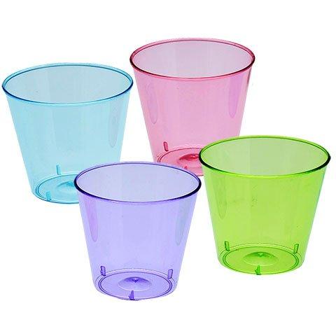 TopNotch Outlet Disposable Shot Glasses - Shooter Cups - Plastic Shot Glasses - (3 Pack) 72 BLUE Mini Party Cups - Plastic Shot Cups - Neon Shot Glasses