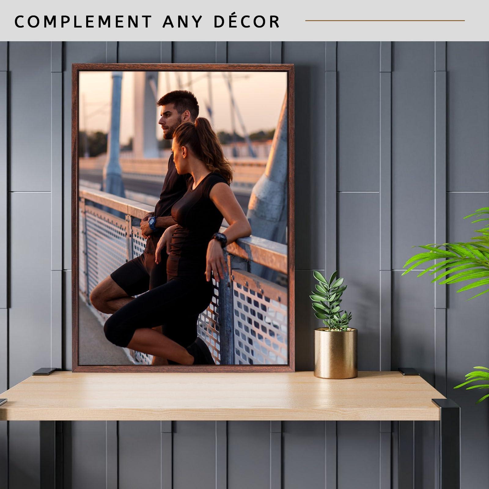 Texas Art Canvas Float Frames 12x30 Frame, Floating Frames for Canvas Prints Floater Frame for Finished Canvas, Vertical & Horizontal Wall Hanging Large Frame for Canvas Paintings, Floating Wall Art Decor