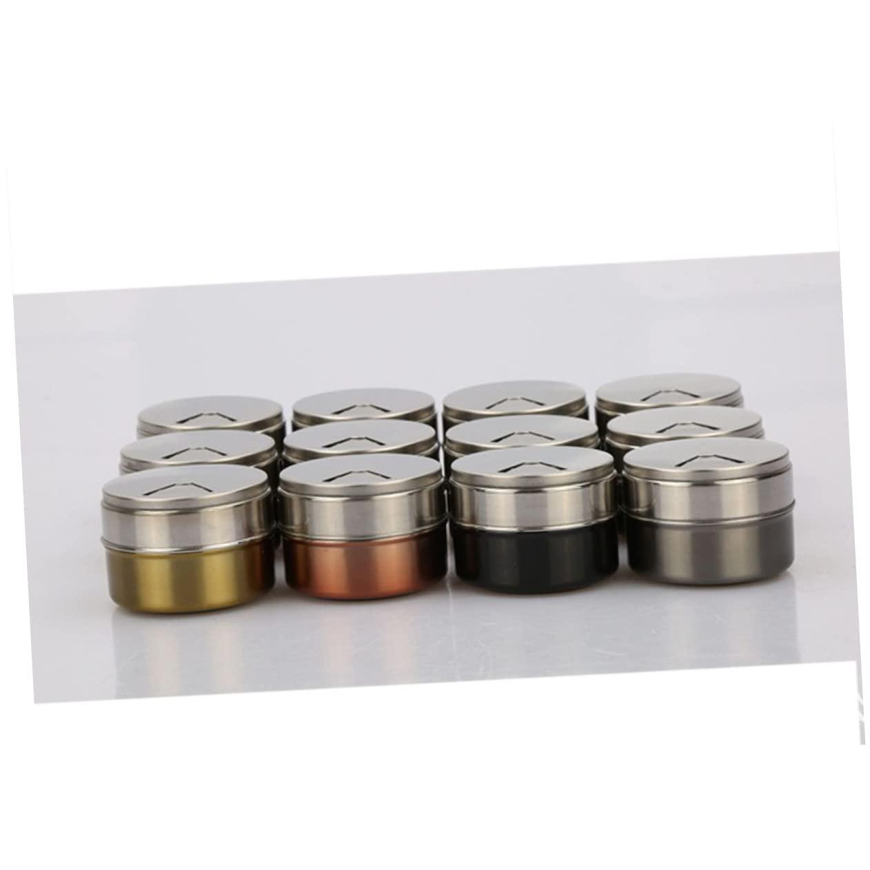 LABRIMP LABRIMP Spice Organizer Magnetic Spice Jar Rack Condiment Container Seasoning Holder Grey