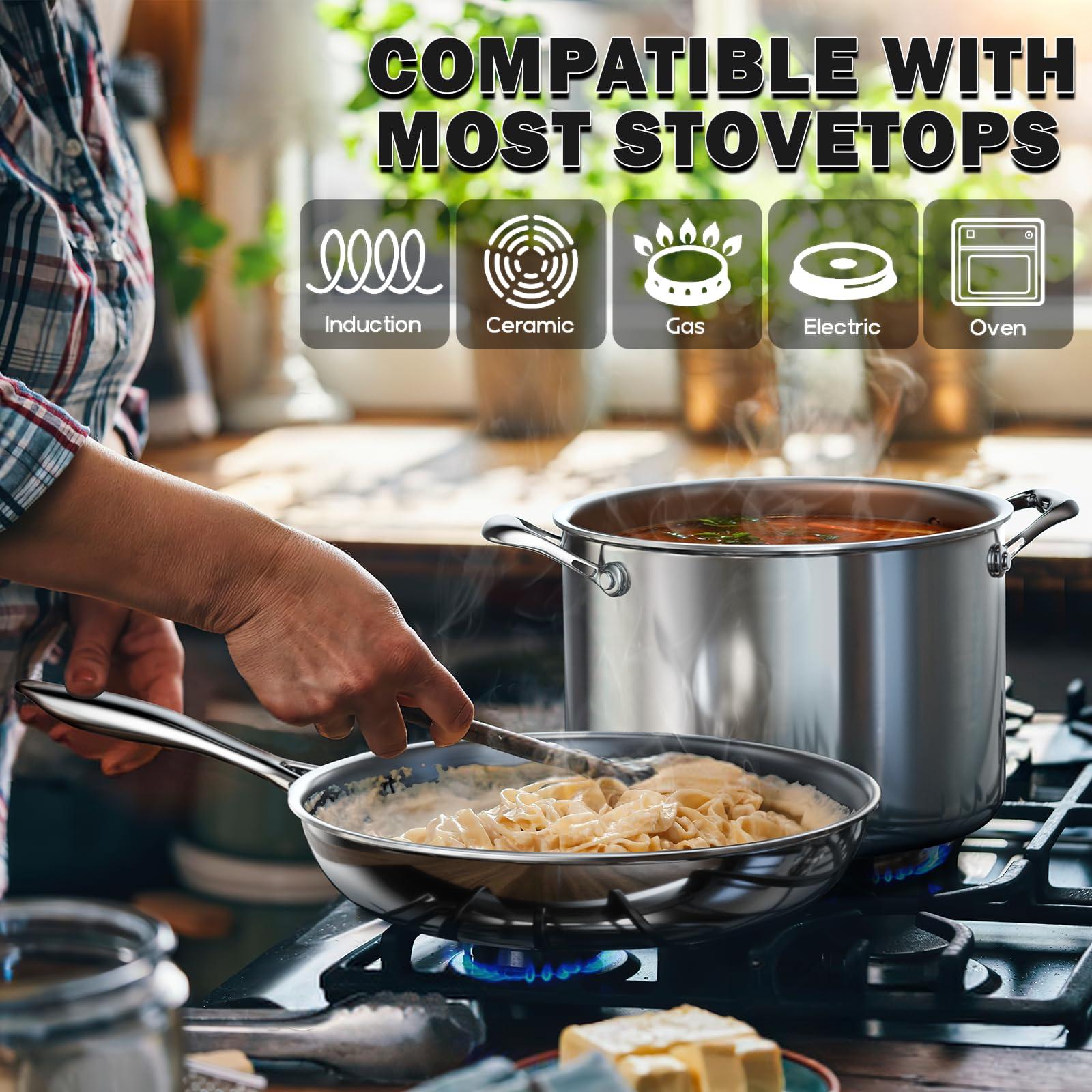 Cooks Standard Cooks Standard Multi-Ply Clad Saucepan, 3 Quarts, Silver