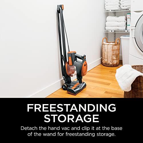 Shark Shark HV302 Rocket Pet Corded Stick Vacuum, Lightweight with Swivel Steering for Carpets & Hard Floors, Converts to Hand Vacuum, Includes Crevice Tool, Pet Multi-Tool & Precision Duster, Orange