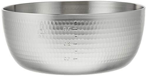 (Nakao-Alumi,co,ltd.) Aluminum Hammered Yatko Pot with Scale 9.4 inches (24 cm)