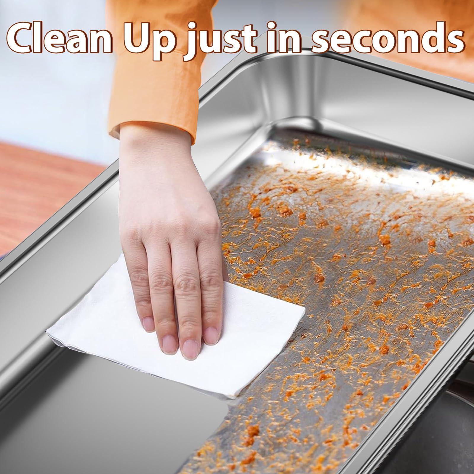 ROOMTEC ROOMTEC Chafing Dishes for Buffet 4 Pack, 8QT 304 Stainless Steel Chafing Dish Buffet Set, Chafers and Buffet Warmers Sets for Birthday, Wedding, Rolled-Edge Design, Gold and Silver