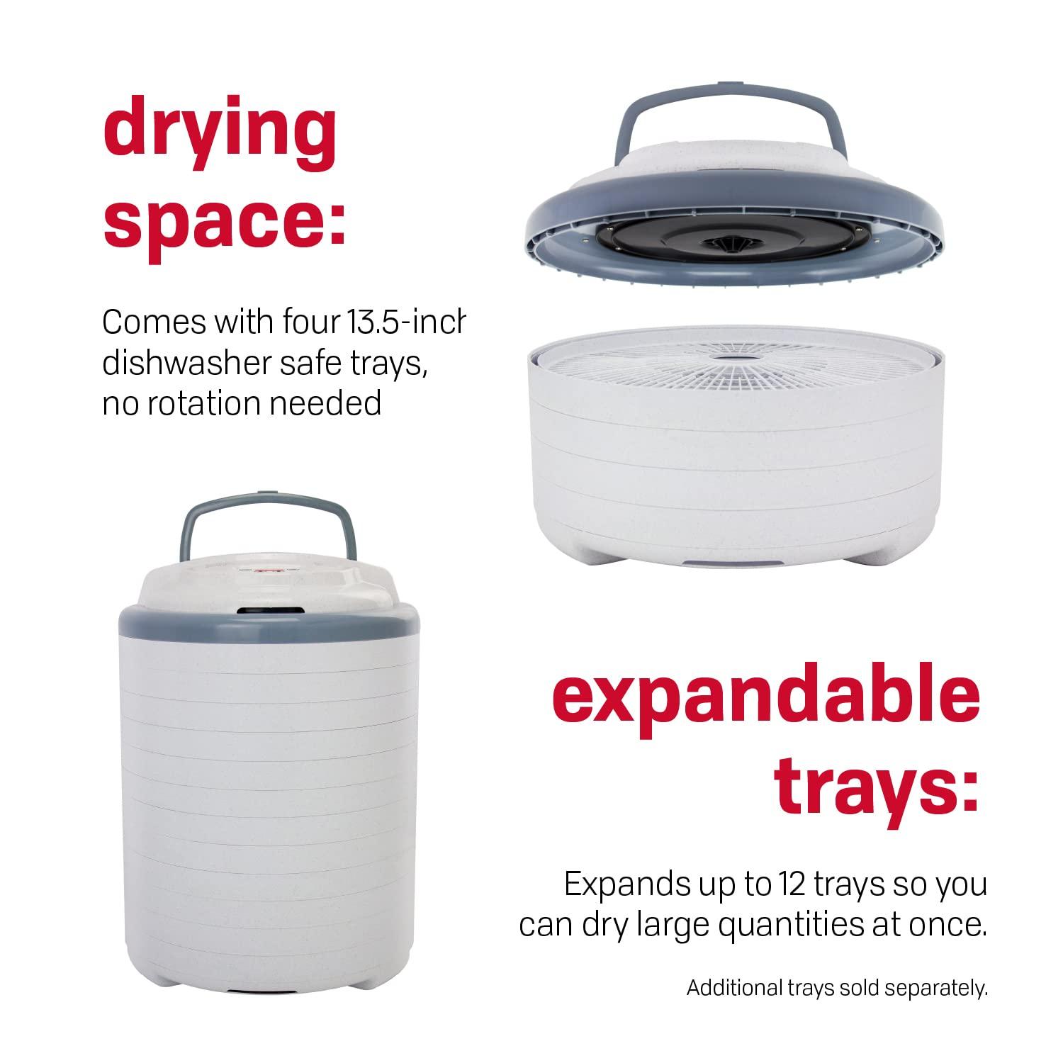 Nesco Nesco FD-79 Snackmaster Pro Digital Food Dehydrator for Snacks, Fruit, Beef Jerky, Meat, Vegetables & Herbs, Gray, 4 Trays & Jumbo Works Beef Jerky kit, 1, Red