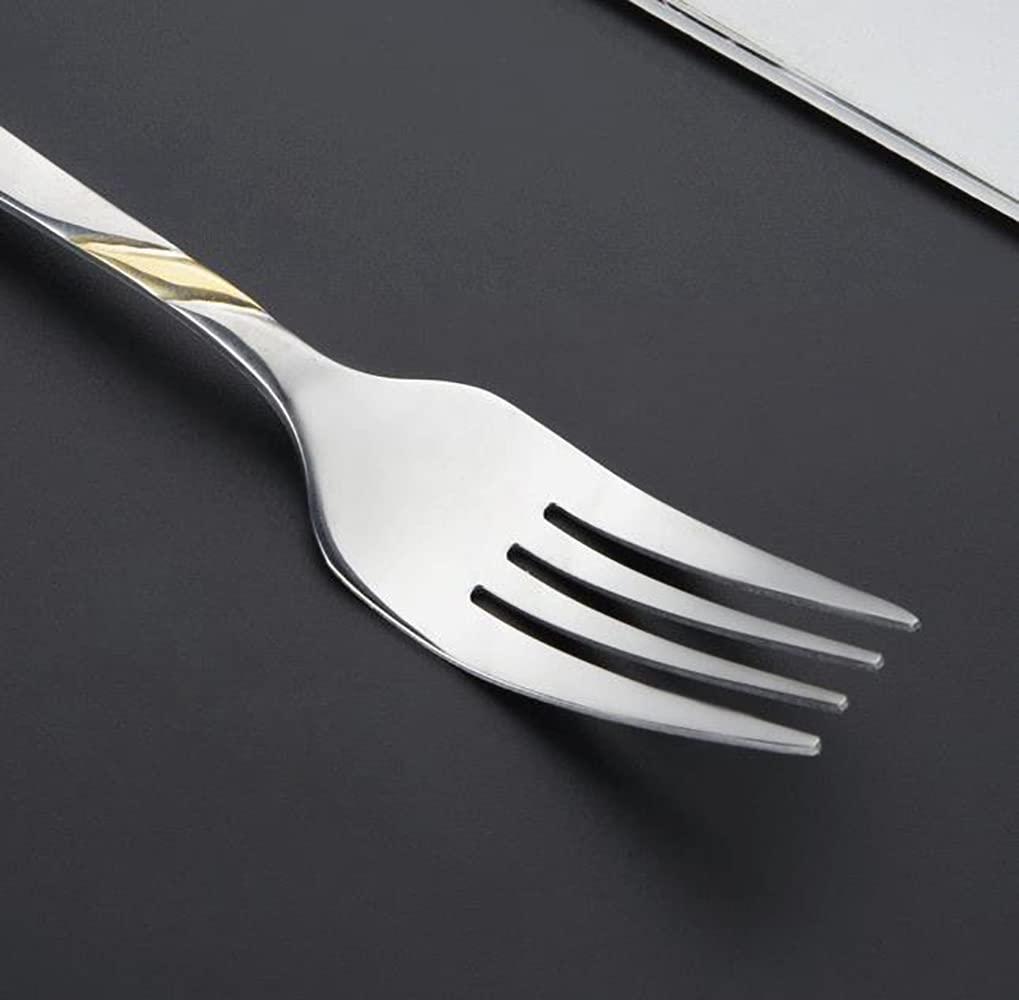 TWEE Gold Silverware Set 24 Piece Cutlery Set for 6 Premium Stainless Steel Flatware Sets Include Teaspoons Knifes Forks and Spoons Home Kitchen Restaurant Hotel Tableware Utensils Set