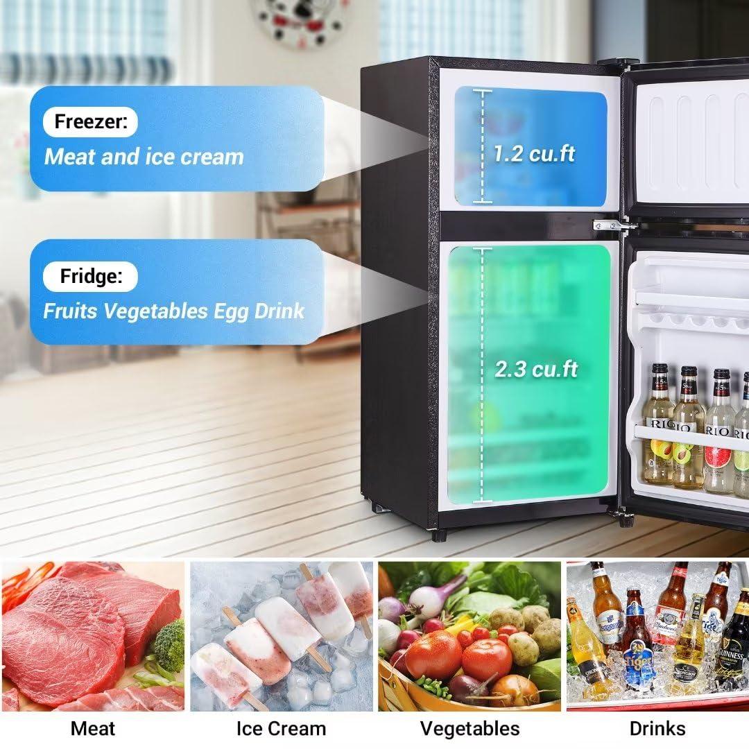 Tymyp Tymyp FLS-80-SILVER Compact Fridge, Silver