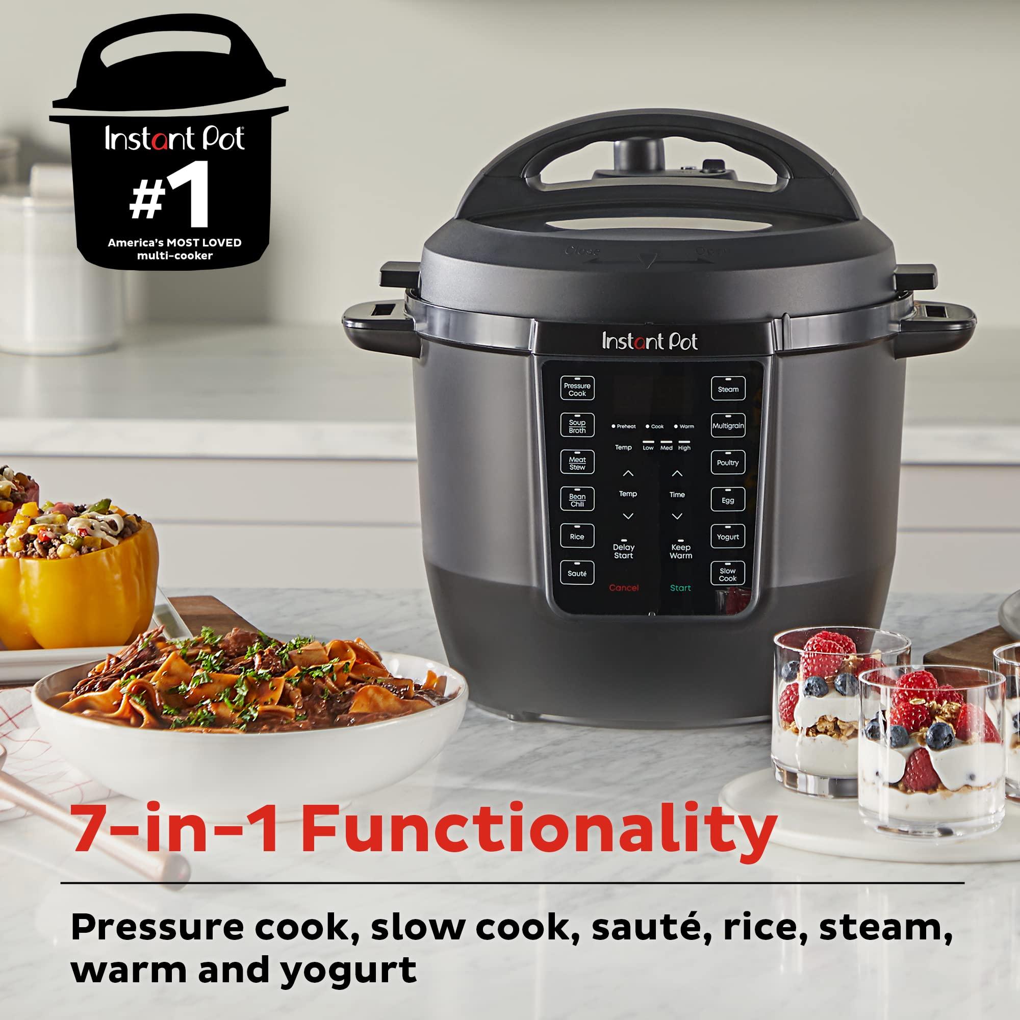 Instant Pot Instant Pot RIO, 7-in-1 Electric Multi-Cooker, PressureCooker, SlowCooker, RiceCooker, Steamer, Saut, Yogurt Maker, & Warmer, Includes App With Over 800 Recipes, 6 Quart
