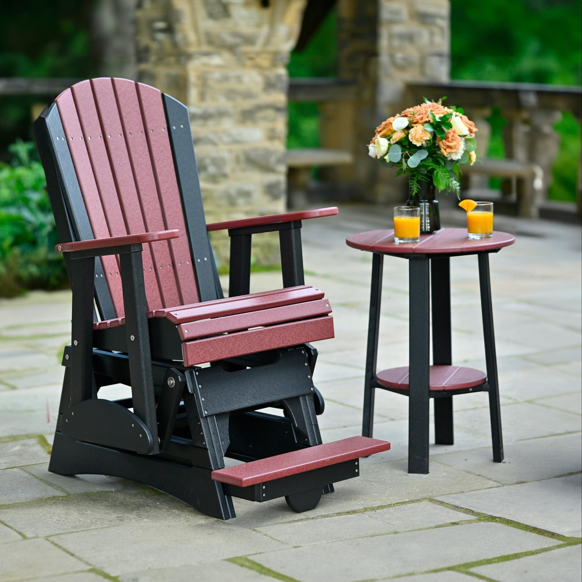LuxCraft LuxCraft Deluxe End Table 28\" Lime Green/White