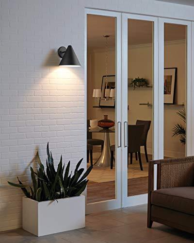 Sea Gull Lighting Sea Gull Lighting 8538501-12 Crittenden One Outdoor Wall Lantern Outside Lighting, Black Finish