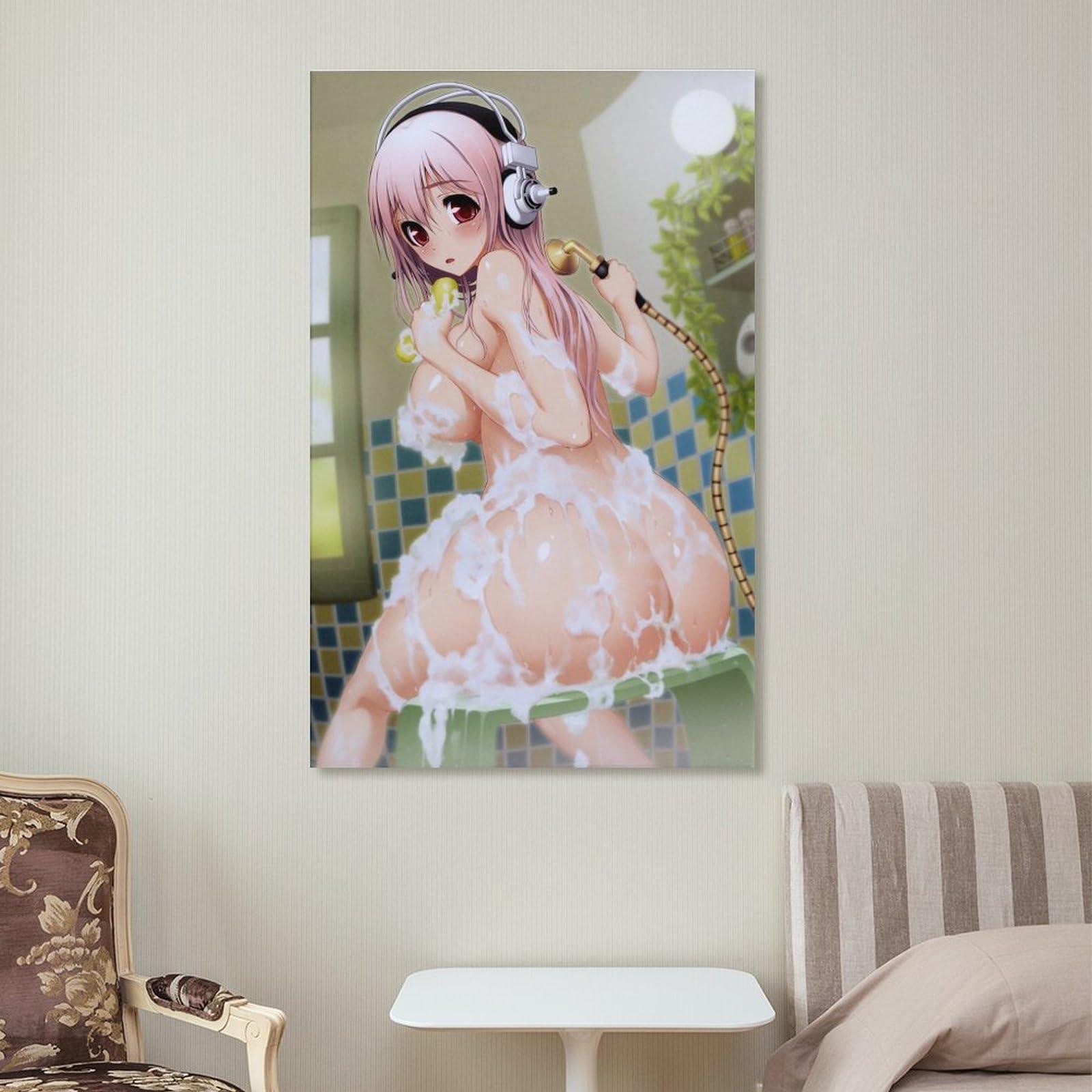 HomeLoft Basics Sonicomi Game Anime Posters Super Sonico Girl Idol Group Boobs Posters Bathroom Posters Canvas Art Poster And Wall Art Picture Print Modern Family Bedroom Decor Posters 12x18inch(30x45cm)