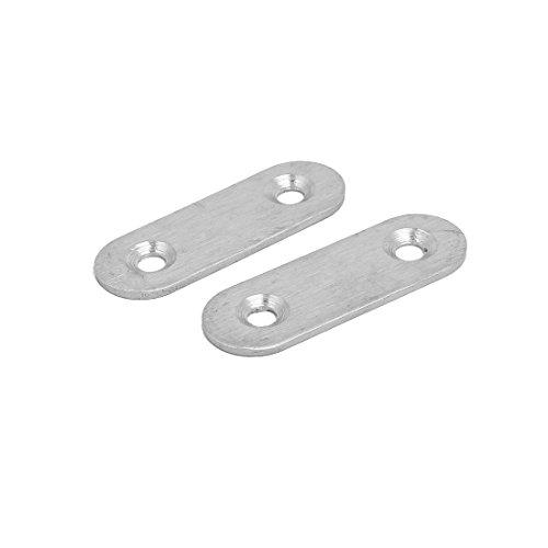 uxcell uxcell 47mmx16mmx2mm Stainless Steel Flat Mending Repair Plates Brace Connector 4pcs
