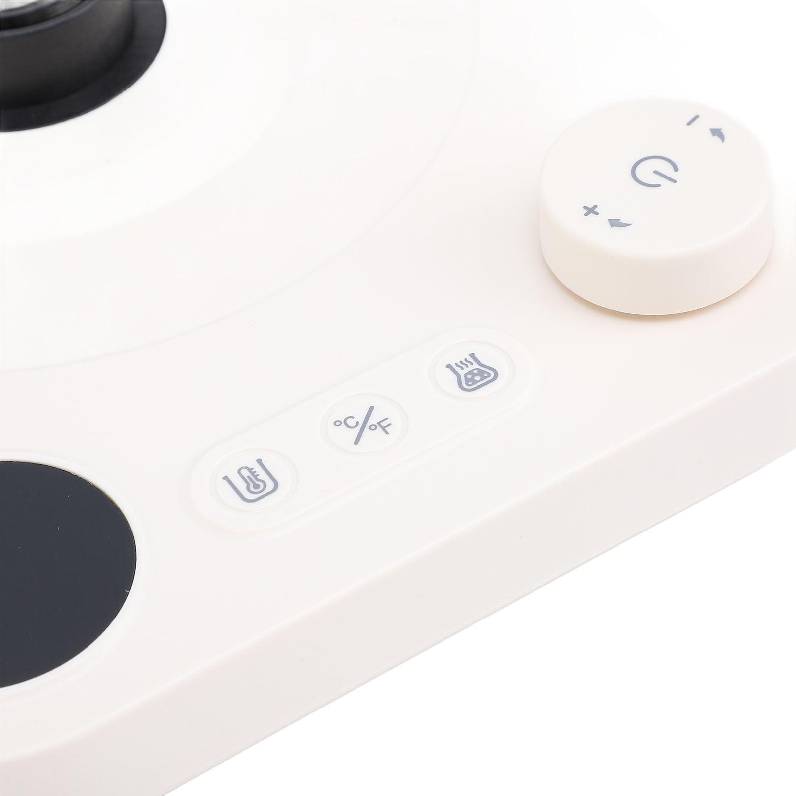 Vikye Electric Gooseneck Kettle, Temperature Control, Stainless Steel Inner, LCD Screen, Balanced Handle, 1200W, 0.9L, Black, for Brewing Coffee, Tea, Boiling Water (US Plug 110V)