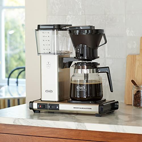 Technivorm Moccamaster Technivorm 59691 KB Coffee Brewer, 40 oz, Brushed silver , 6.5\"D x 12.75\"W x 14\"H