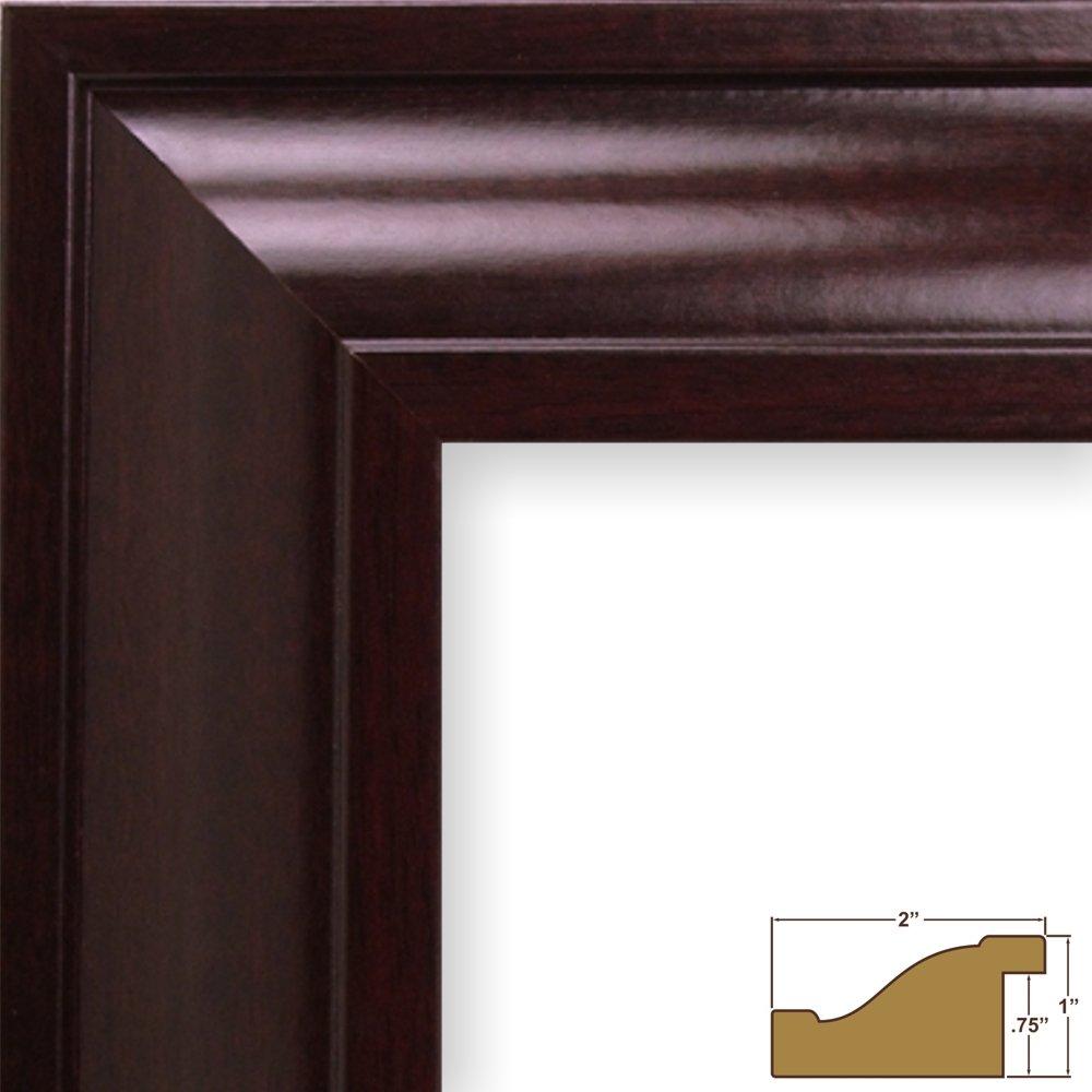Craig Frames Craig Frames 76047 8.5 x 11 Inch Picture Frame, Contemporary Dark Mahogany, Set of 4
