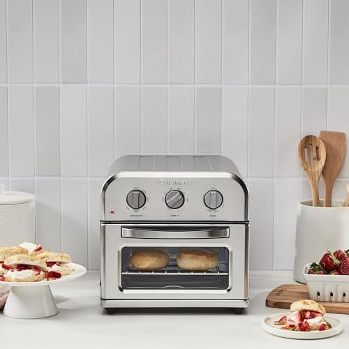 Cuisinart Cuisinart TOA-26 Compact Airfryer Toaster Oven, 1800-Watt Motor with 6-in-1 Functions and Wide Temperature Range, Air Fryer, Stainless Steel