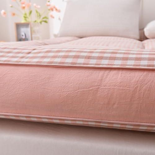 HQKZDQ Upgrade Japanese Futon Mattress,Thick Sleeping Pad Floor Mattresses,Portable Roll Up Mattress,Twin Full Queen Sofa Mattresses,Foldable Guest Bed,Travel Mattress