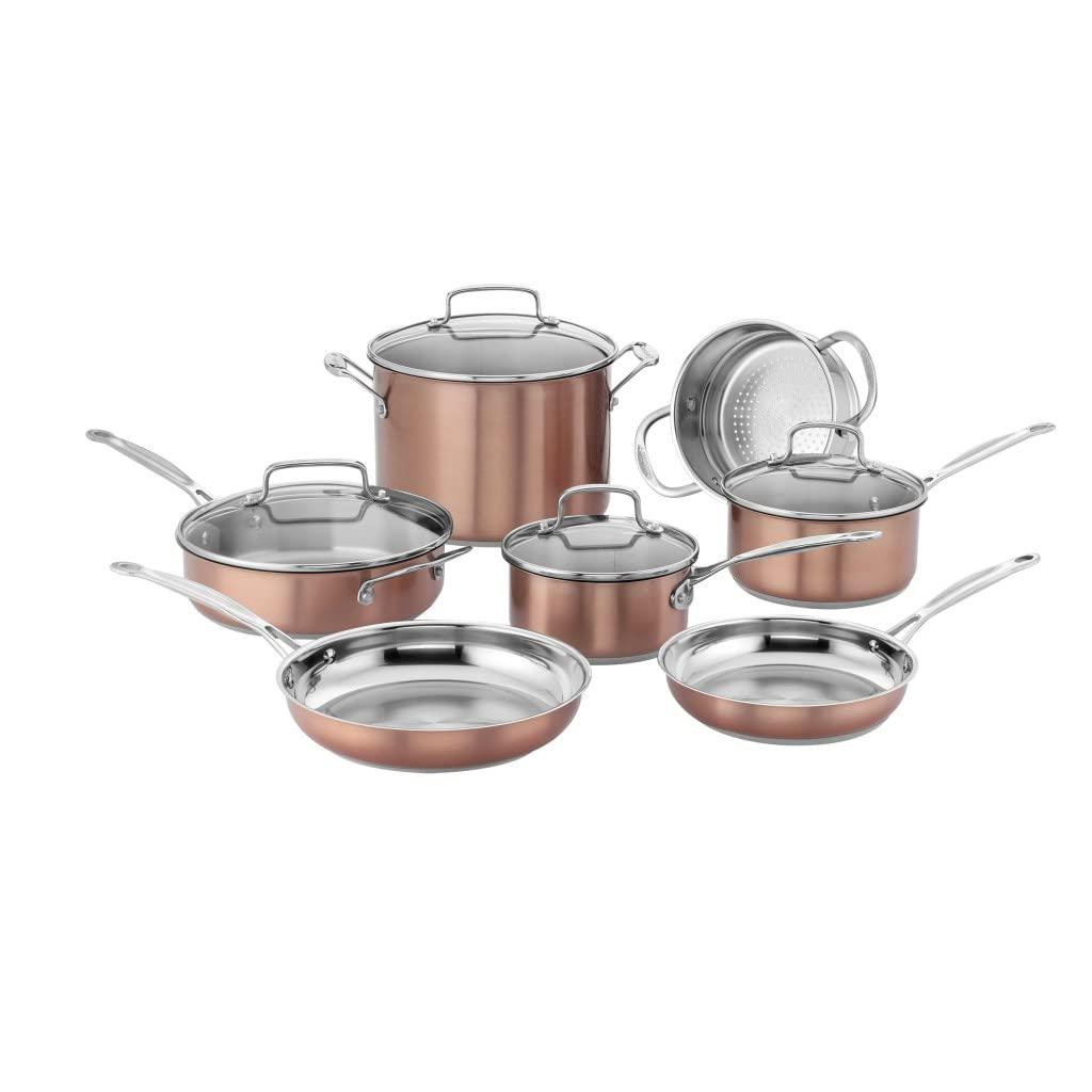 Cuisinart Chefs Classic Stainless Color Series Cookware 11PC Set