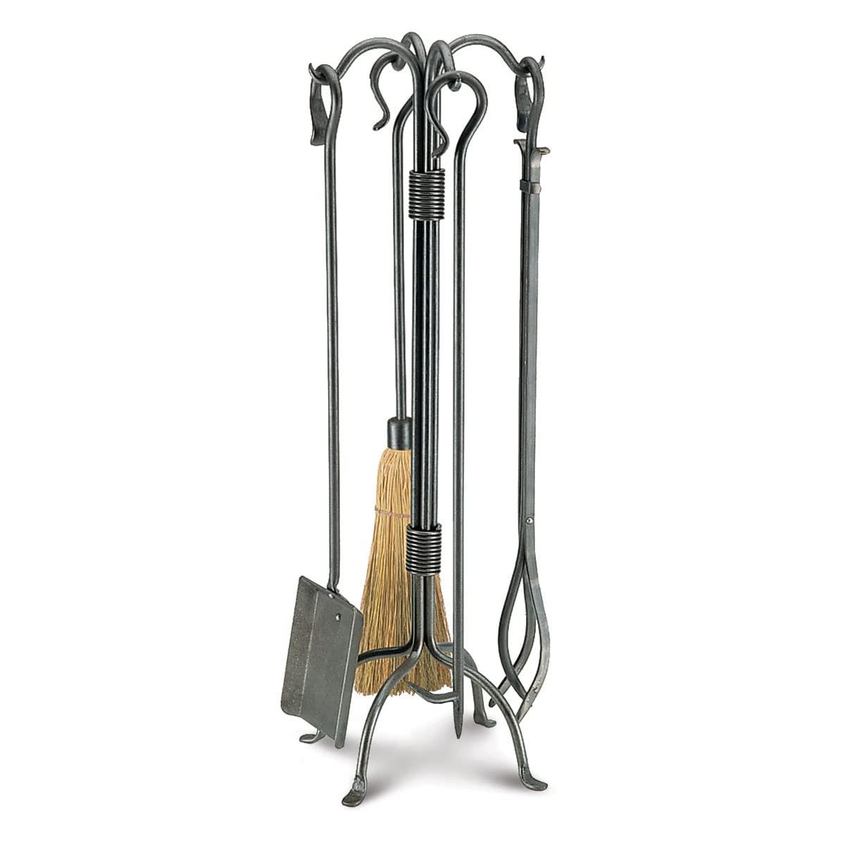 Pilgrim Pilgrim Home and Hearth 18006 Shepherd's Crook Fireplace Tool Set, 33" H/23 Lb, Vintage Iron