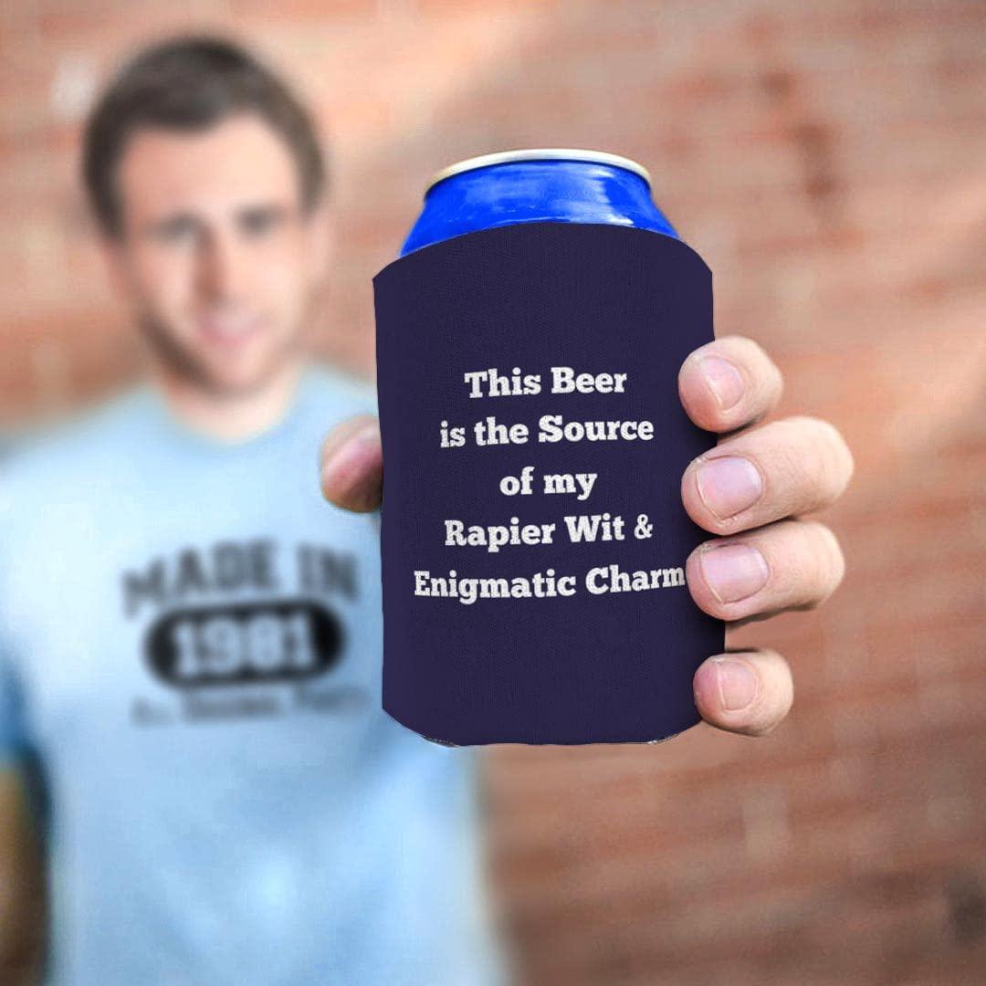 Personalized Gifts Unique Gifts Your Text Here Custom Coolies 48-pack Customized Can Coolie Drink Coolers Coolies Navy