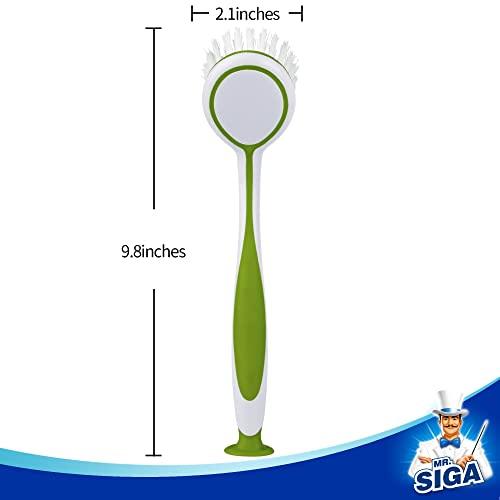 MR.SIGA MR.SIGA Round Dish Brush, Size: Dia 5.5 x 25cm - Pack of 3