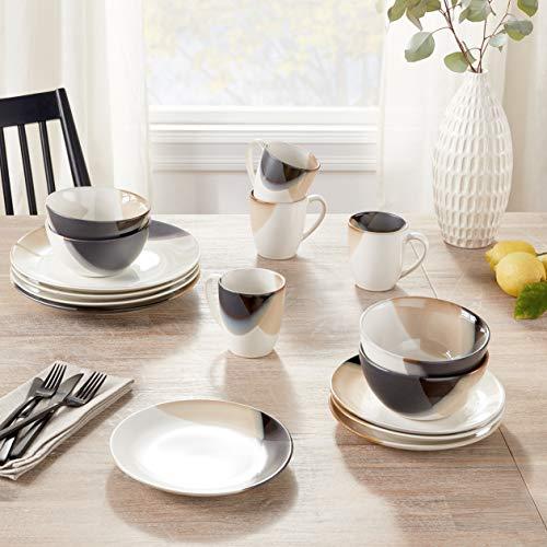 Gourmet Basics by Mikasa Gourmet Basics by Mikasa Caden Dinnerware, 16 Piece Set, Assorted