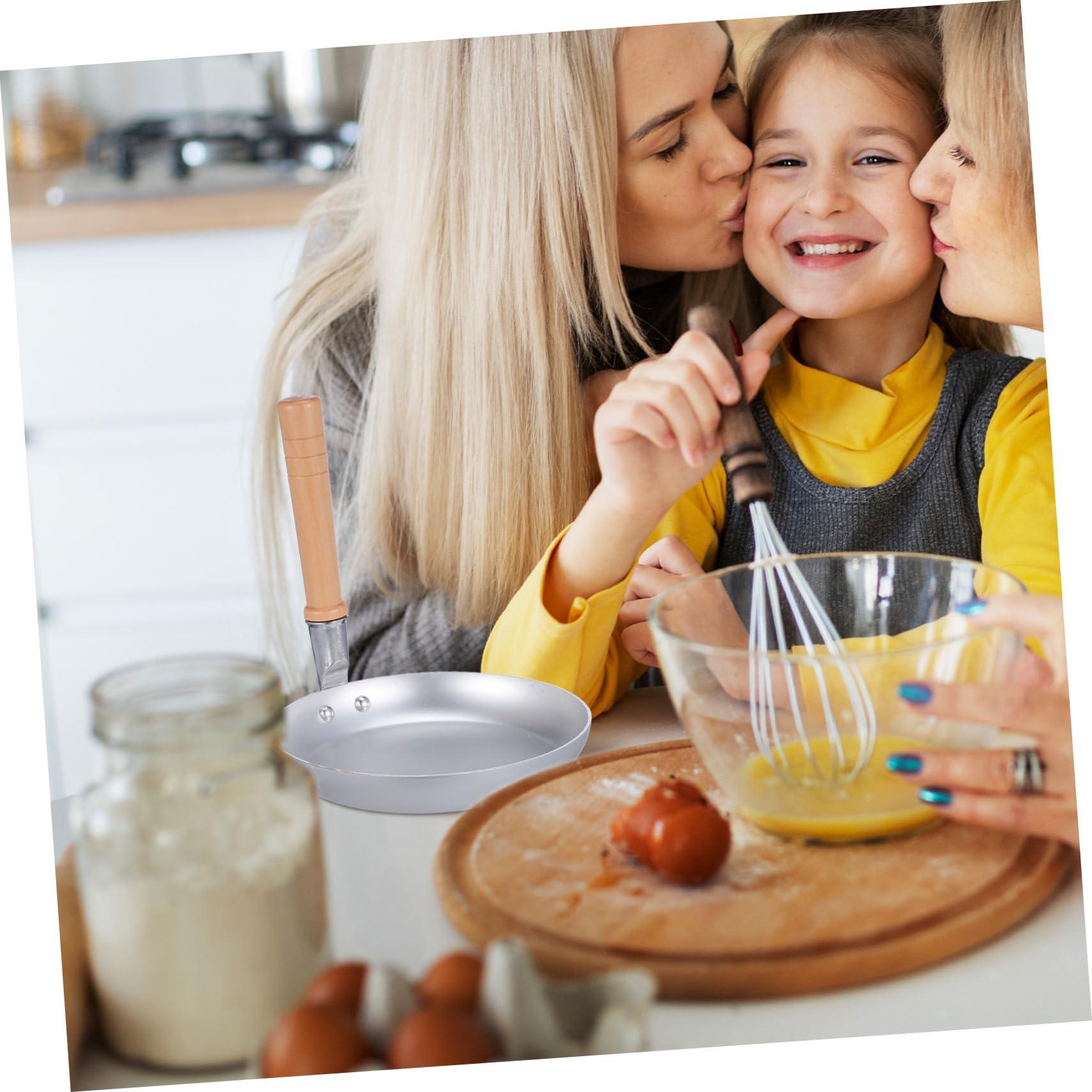 OSALADI OSALADI Pot Fried Egg Pan Gas Japanese Lid Made Epoxy Resin Glue Egg Frying Pan Top Iron Non Stick Griddle Pan Wooden Handle Oyakodon Egg Pan Mini Egg Cooker Stainless Steel Parent-child