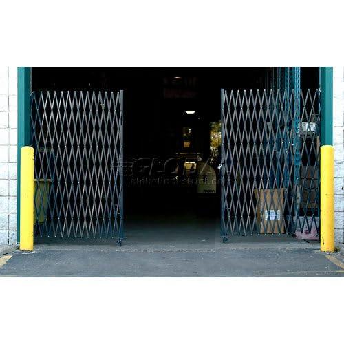 Global Industrial Global Industrial 16\'W Double Folding Security Gate, 8\'H