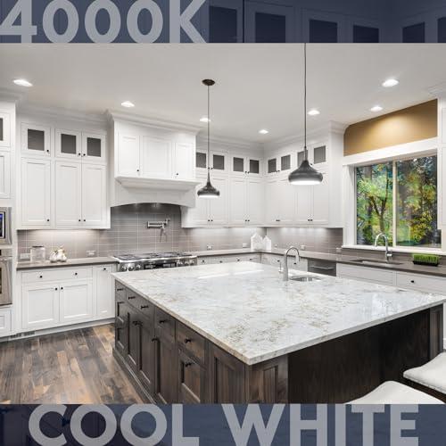 LUXRITE LUXRITE BR20 LED Bulb, 45W Equivalent, 4000K Cool White, Dimmable, 460 Lumens, R20 LED Flood Light Bulb 6.5W, Energy Star, Damp Rated, E26 Base, Perfect for Recessed and Track Lighting (12 Pack)