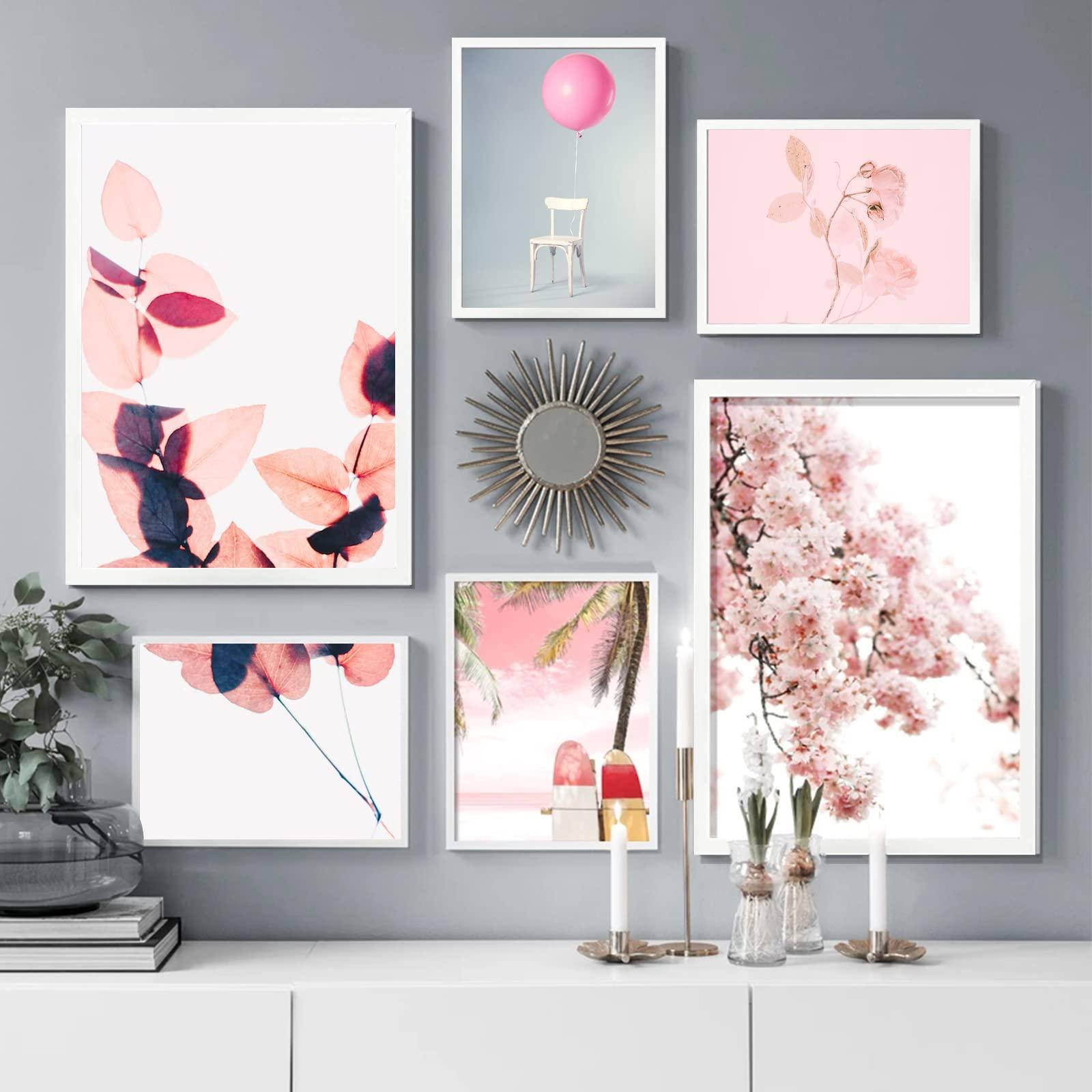 ijuerybai ijuerybai White 8x10 Picture Frame Set of 3, High Transparent Frame for 8 By 10 Photo Collage Canvas Poster Size Wall Mount and Tabletop Horizontally Vertically (White, 8 x 10 inches)