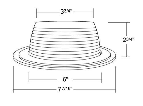 NICOR Lighting NICOR Lighting 6 inch White Recessed Baffle Trim, Fits 6 inch Housings (17511)