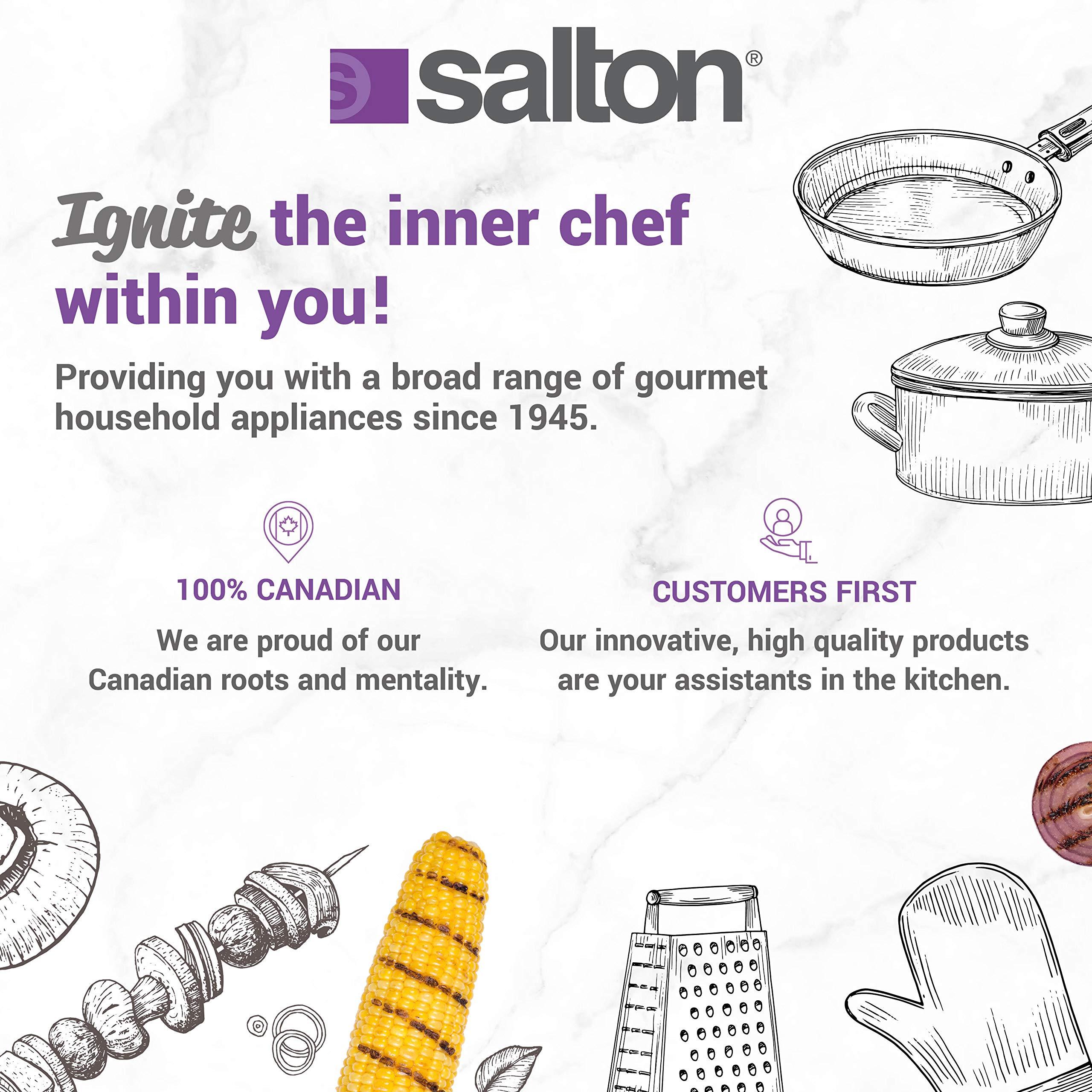 Salton Cordless Warming Tray by Salton | Large Electric Hot Plate | Cooking, Serving & Warming Tray | 23-3/4” x 11-3/4” Hot Plate