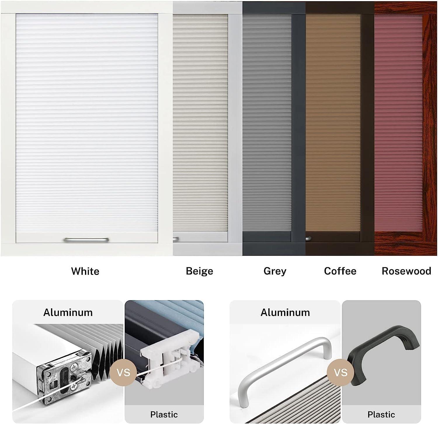 Keego Keego Shade Cordless Free Stop Blinds for Skylight Single Cell Honeycomb Window Shade for Skylight Thermal Insulation Energy Saving Privacy Blind, Blackout, Coffee, 42w x 56h