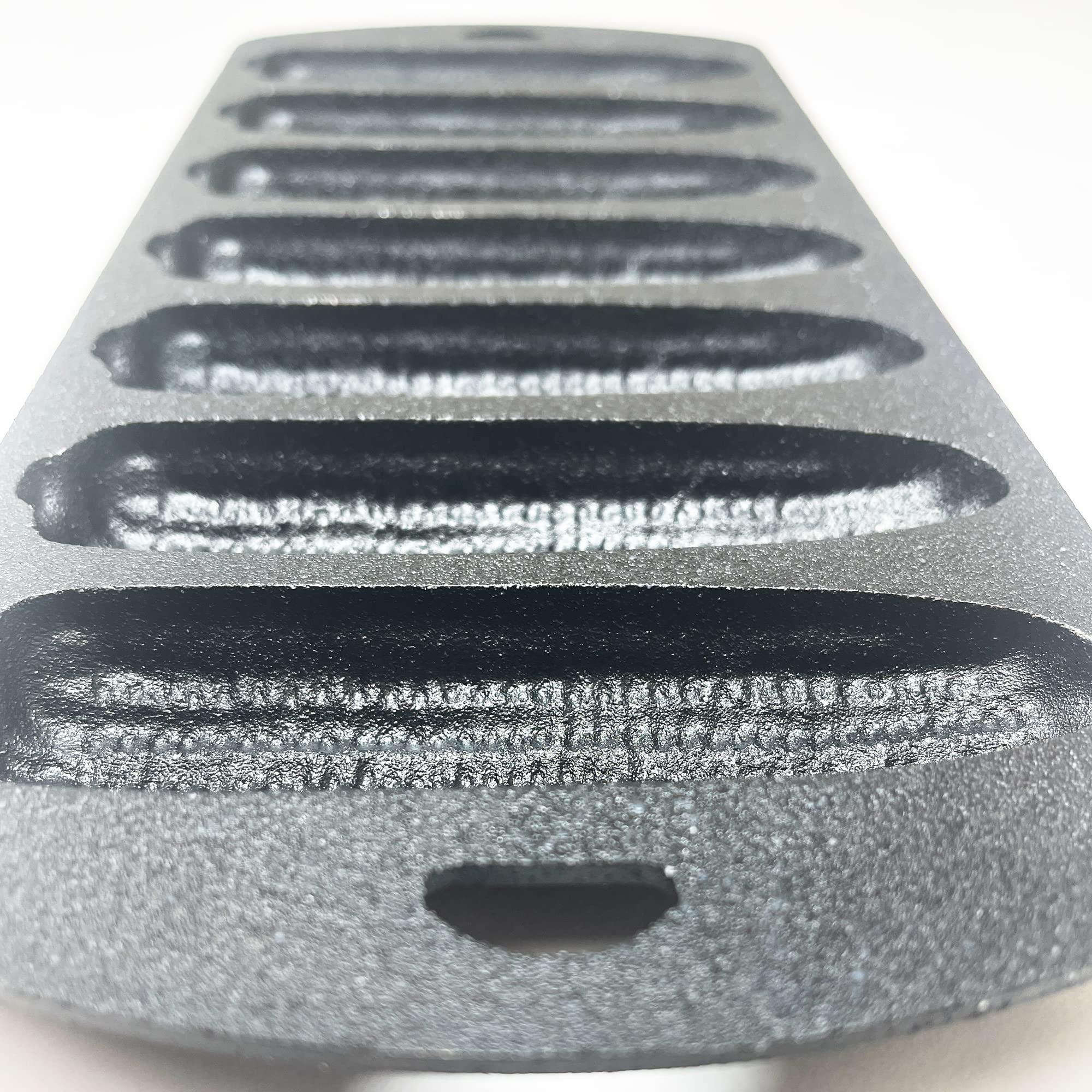 Bayou Classic Bayou Classic 7490 Cast Iron Cornbread Pan Perfect For Baking Golden Brown Cornbread w/ Crispy Edges