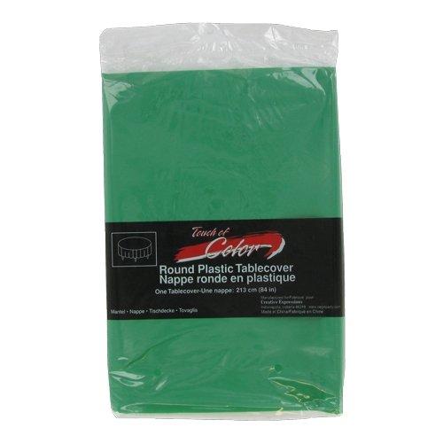 Creative Converting Creative Converting 703261 Emerald Green Plastic Tablecover 82" Octy Solid (12pks Case)