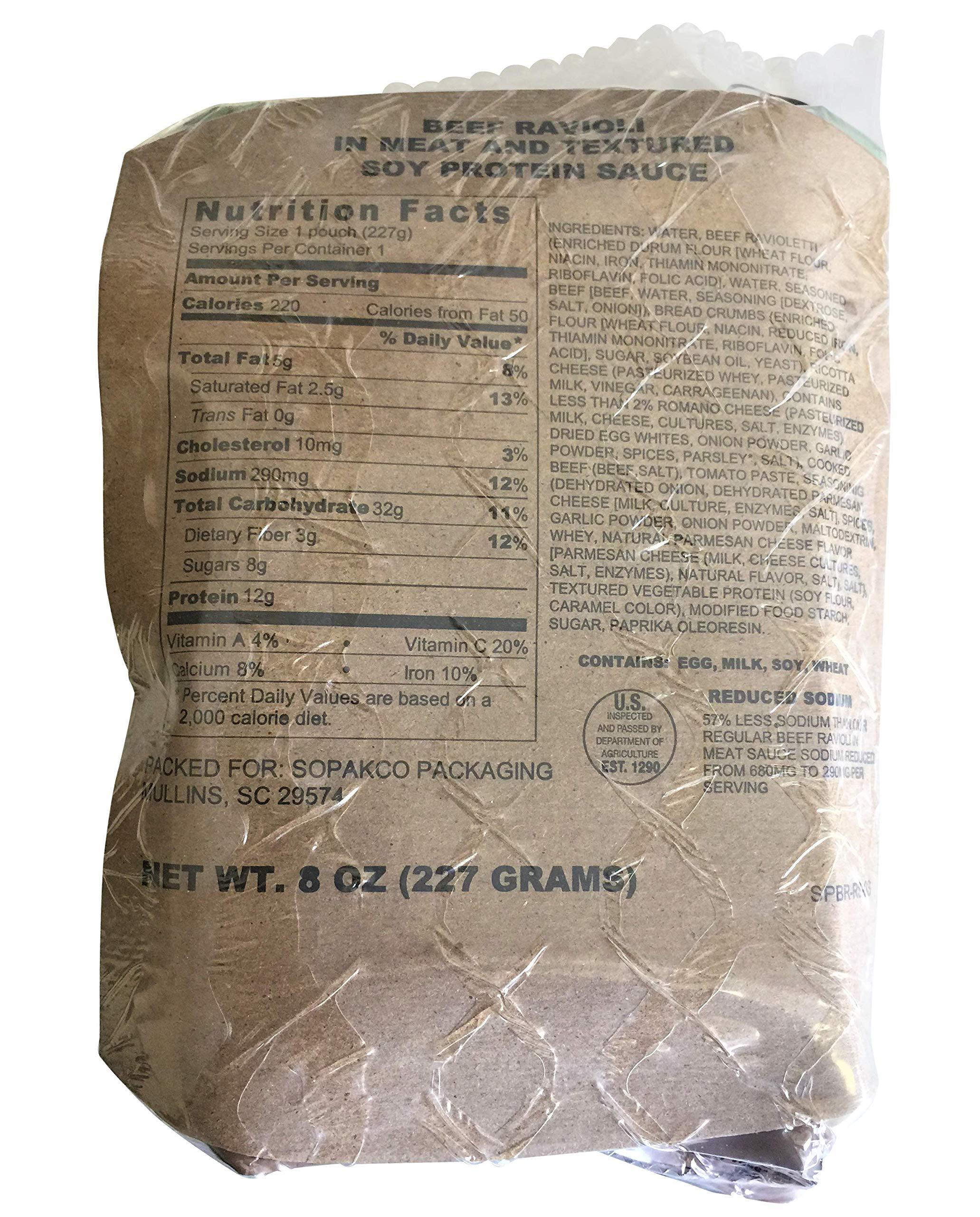 Ozark Outdoorz, LLC 6/2021 Pack Date - 6/2026 expiration MREs with 16 MREs-Reduced Sodium Food Rations-Meals Ready To Eat-2021 Manufacture Date