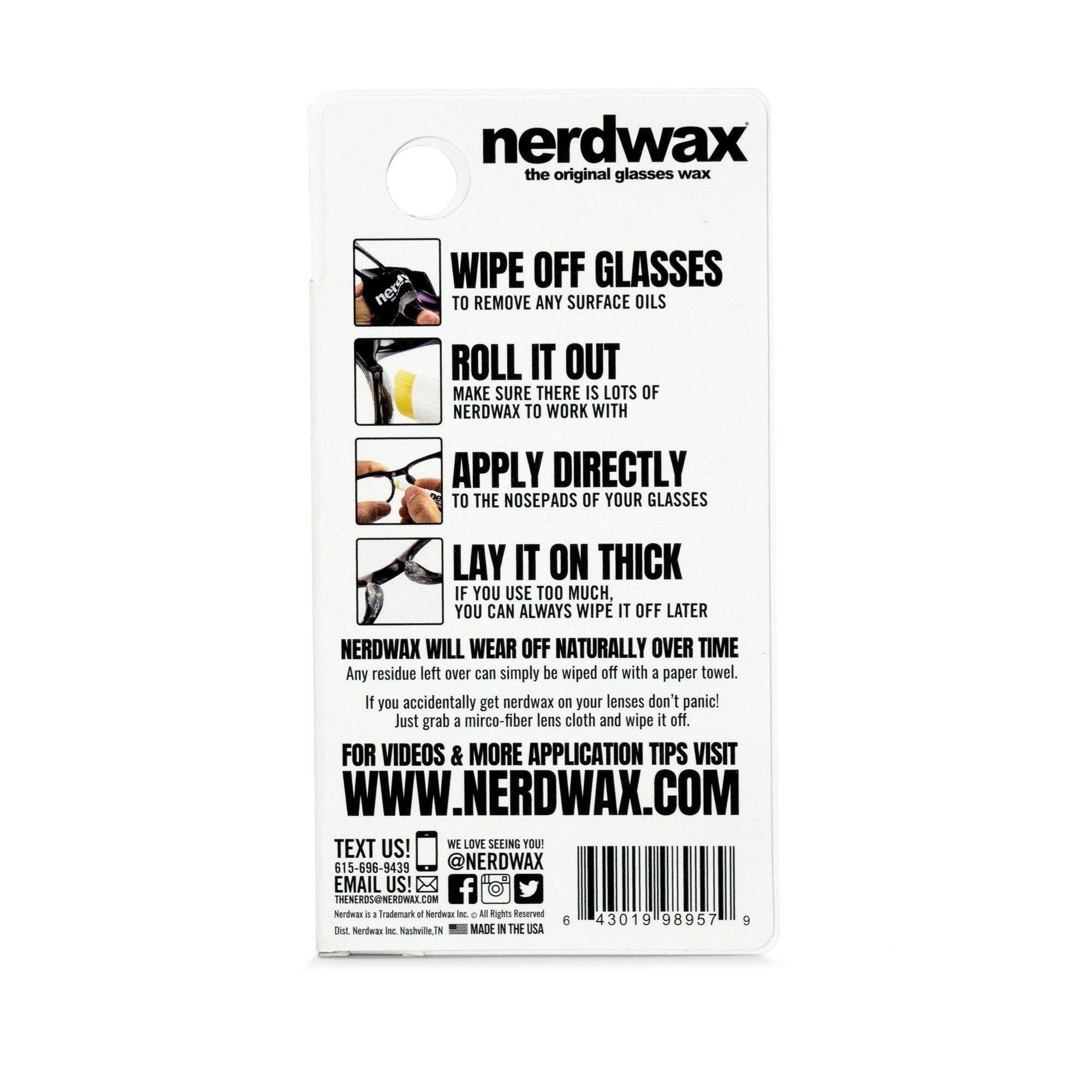 Nerdwax Nerdwax Glasses Wax - Single | Stop Sliding Glasses | Anti-Slip Eyewear Retainer | As Seen on Shark Tank