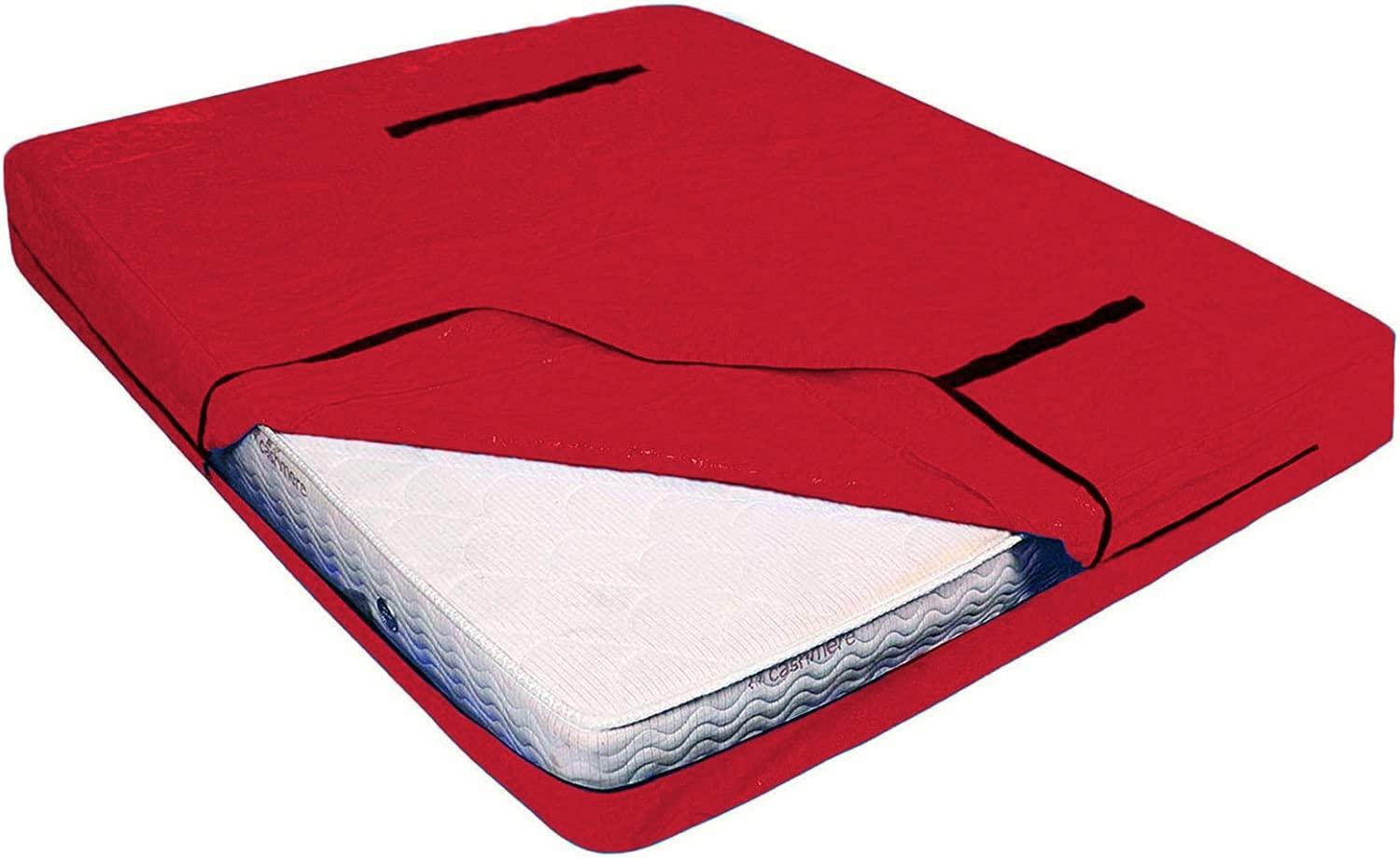 XHHBS Mattress Bags for Moving, Full Size Mattress Protection Cover Moving Cover Reusable Mattress Protector Moving Cover Waterproof Mattress Storage Bag with Heavy Duty Handles and Strong Zipper ( Color :