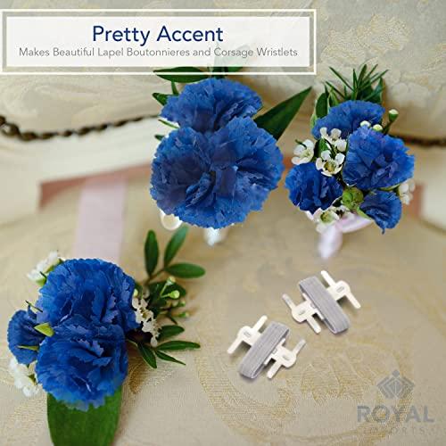 Royal Imports Royal Imports Artificial Carnations, Silk Faux Flowers, for Funeral Arrangements, Wedding Bouquets, Cemetery Wreaths, DIY Crafts - 100 Single 5" Stems - Hot Pink