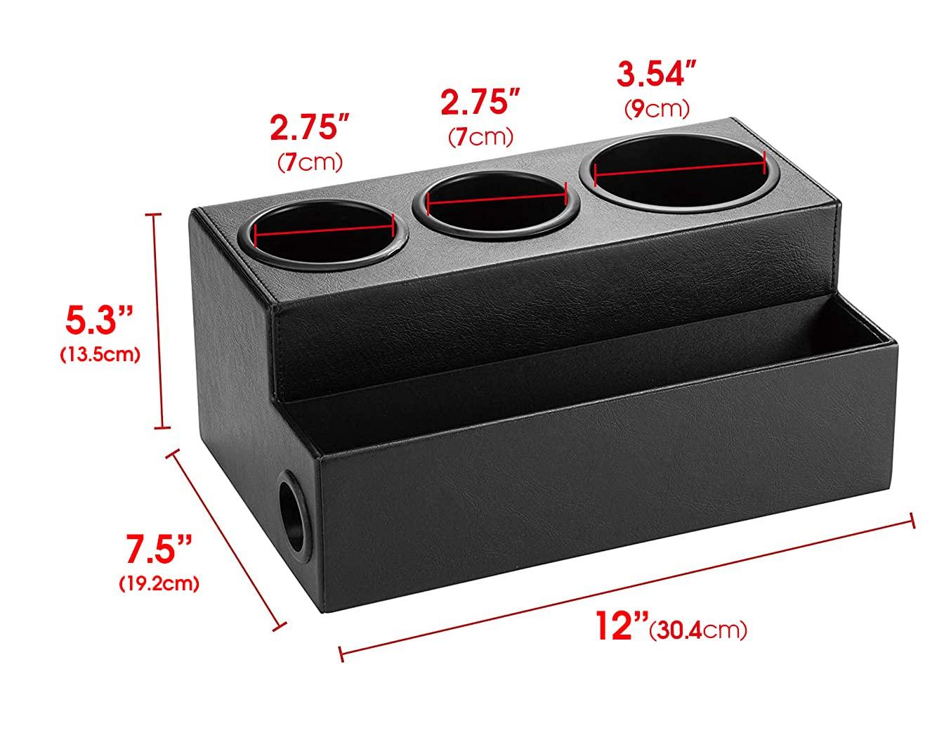 J JACKCUBE DESIGN Hair Dryer Holder Hair Tool and Styling Organizer, Bathroom Countertop Blow Dryer Organizer, Vanity Storage Stand for Accessories, Makeup, Toiletries (Black) MK154C