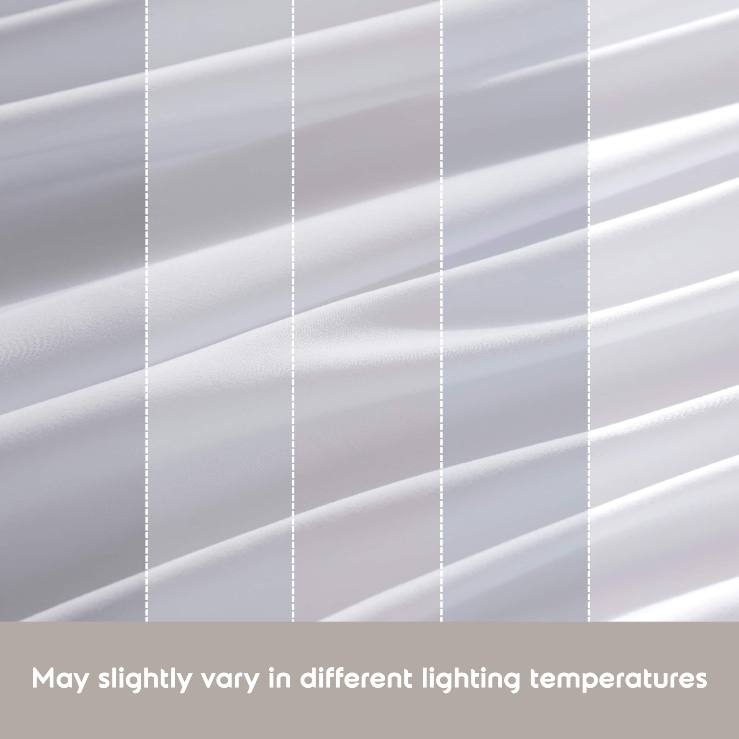 Nestl Nestl Split King Sheets for Adjustable Beds - 5 Piece Split King Sheets Set, Deep Pocket, Hotel Luxury, Extra Soft, Breathable and Cooling, White Split King Bed Sheets