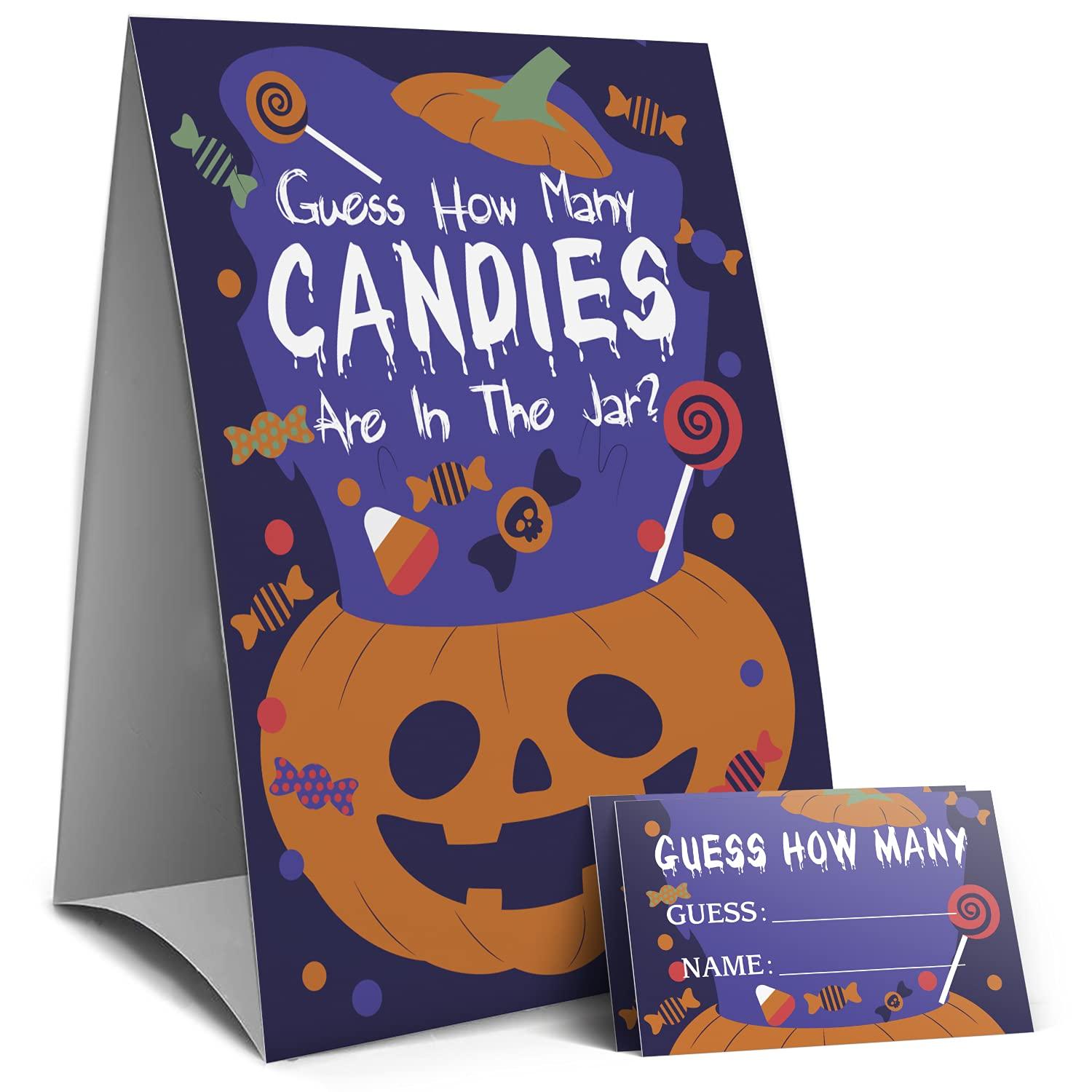 Guess How Many Candies Halloween Party Game Muruseni