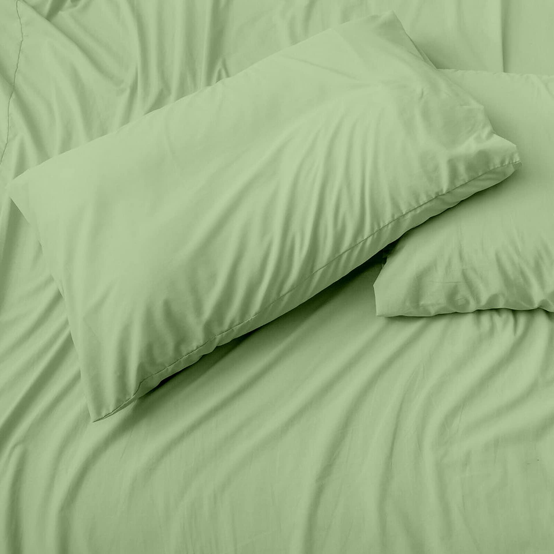 MGPS MGPS 1000-Thread-Count Egyptian Cotton Top Split California-King Sheet Set for Adjustable Bed, Half Split Head 4 PCs Set Deep Pocket Up to 28 Inch, 39\" Split from Top - Sage, Split-Head Cal-King - 39