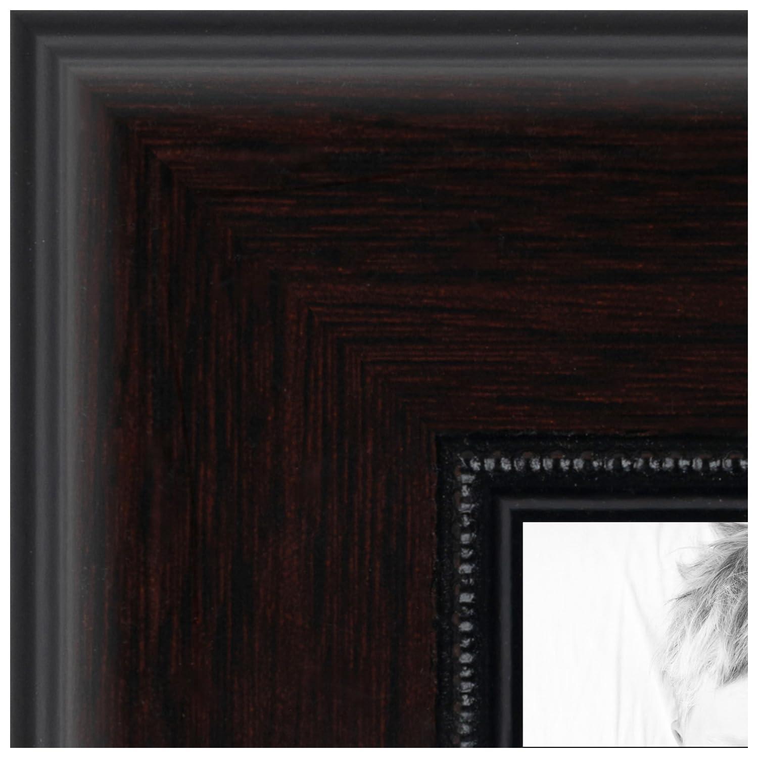 ArtToFrames ArtToFrames 28x36 Inch Brown Picture Frame, This 1.75 Inch Custom MDF Poster Frame is Mahogany and Burgundy, Great for Your Art or Photos - Comes with Economy Acrylic