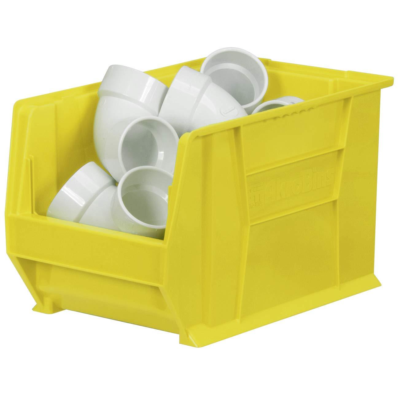 Akro-Mils Akro-Mils 30282 Super-Size AkroBins Plastic Storage Bins, Space-Saving Stackable Bins for Garage Organization Bins, Classroom Organization, Warehouses, 20-Inch L x 12-Inch W x 12-Inch H, Clear, 2-Pack