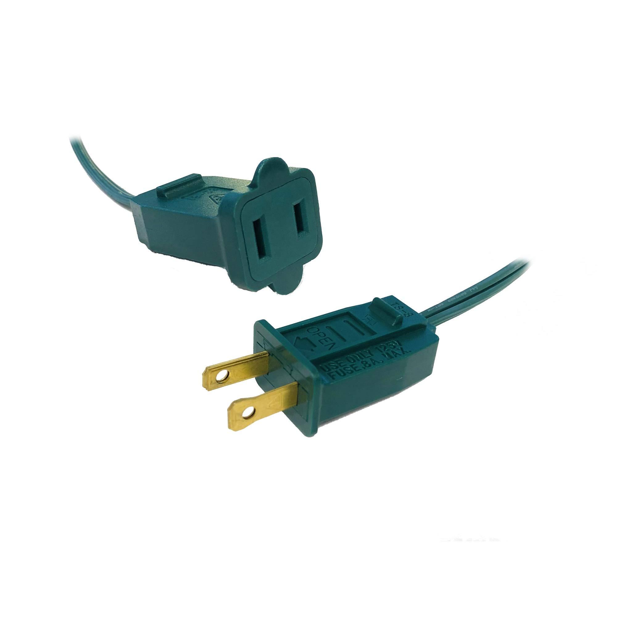 HLO Lighting HLO Lighting C9 Light Strings | 50\' Green Cord with 12\" Socket Spacing, E17 Light Stringer for C9 Christmas Lights