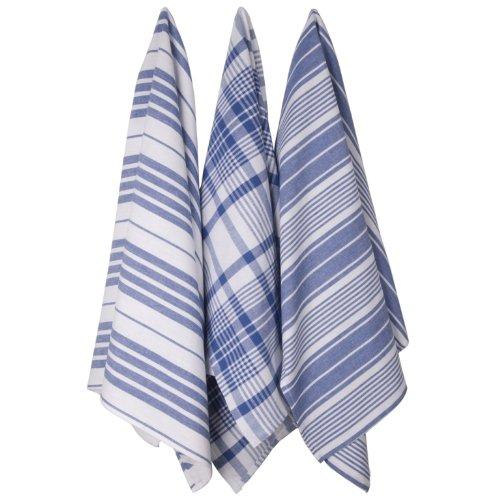 Now Designs Now Designs Jumbo Pure Kitchen Towel Set of 3, Royal Blue