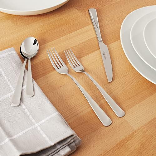 HENCKELS Henckels Silvano 45-pc 18/10 Stainless Steel Flatware Set, Silver