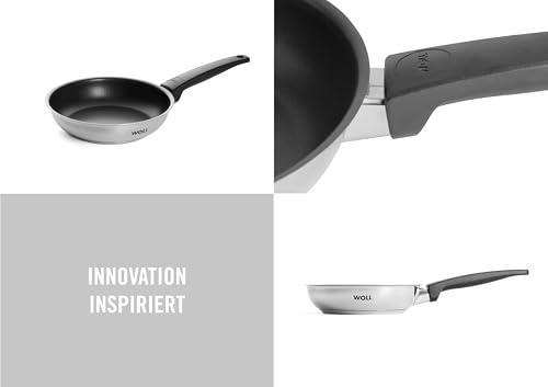 Woll Woll 520NC Concept Stainless Steel Frying Pan Coating, Suitable for Induction Cookers, Diameter 20 cm, Height 4.5 cm