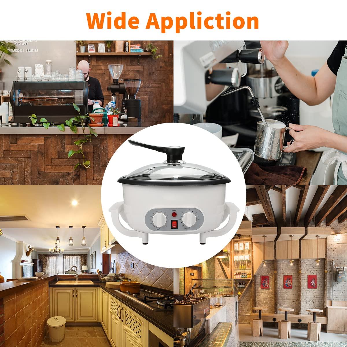 Mingfuxin Upgrade Coffee Roaster Machine for Home Use, 110V Household Electric Coffee Bean Roaster with Timer 1200W Roasting Machine Peanut Bean Home Coffee Roaster