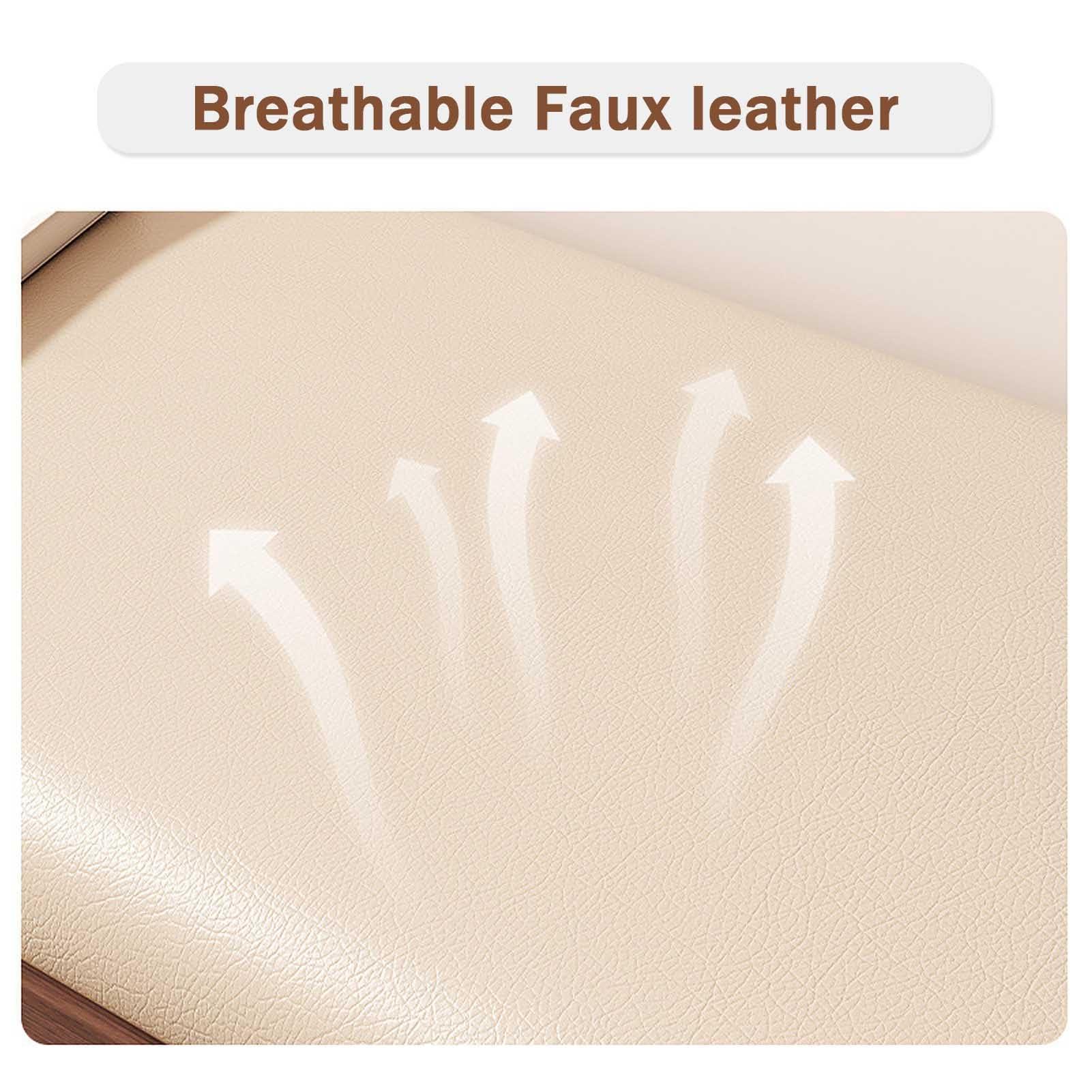 HomeLoft Basics Wooden Shoe Bench, 2-Tier Shoe Rack Shelf Organiser with Padded Cushion Seat, Entryway, Hallway Living Room Accent Furniture